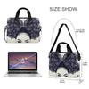ALAZA African American Woman with Curly Hair Laptop Case Bag Sleeve Portable Crossbody Messenger Briefcase w/Strap Handle, 13 14 15.6 inch view 3