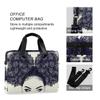 ALAZA African American Woman with Curly Hair Laptop Case Bag Sleeve Portable Crossbody Messenger Briefcase w/Strap Handle, 13 14 15.6 inch view 4