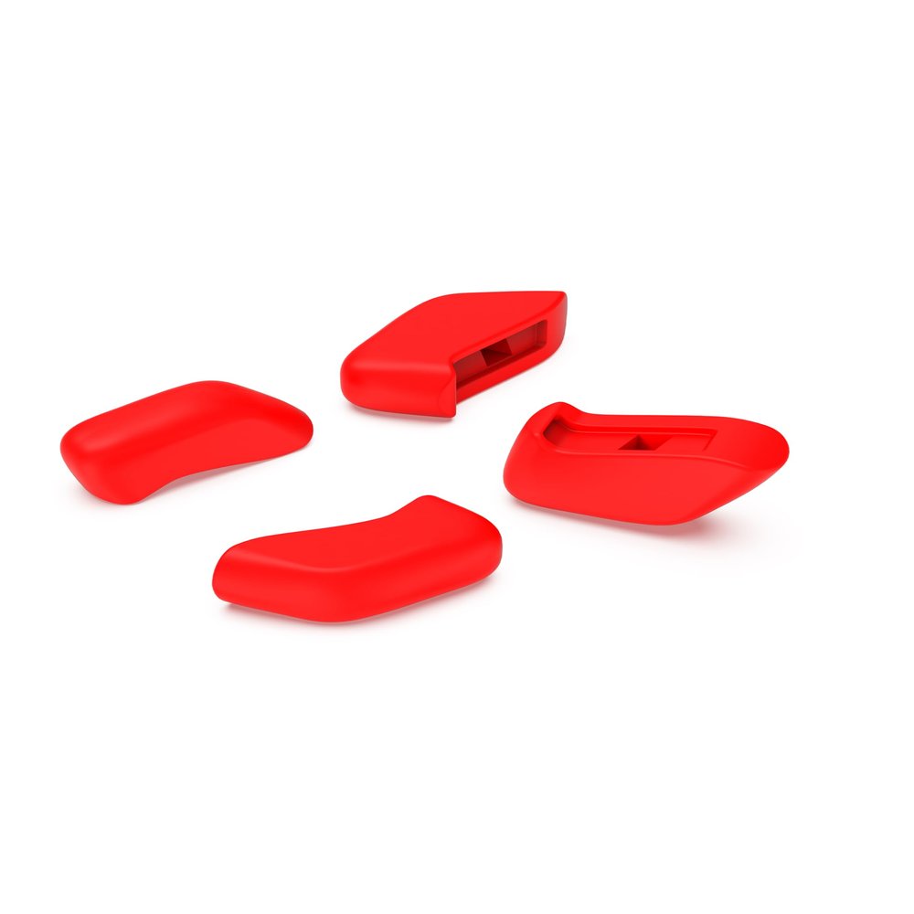 PapaViva 2 pairs Replacement Nose Pad for Oakley Flak Beta OO9363 / Flak Beta Asian Fit OO9372 / Flak 2.0 / Flak Jacket/Flak Draft - Red