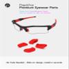 PapaViva 2 pairs Replacement Nose Pad for Oakley Flak Beta OO9363 / Flak Beta Asian Fit OO9372 / Flak 2.0 / Flak Jacket/Flak Draft - Red view 3