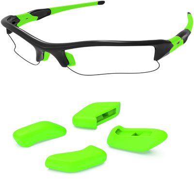 PapaViva 2 pairs Replacement Nose Pad for Oakley Flak Beta OO9363 / Flak Beta Asian Fit OO9372 / Flak 2.0 / Flak Jacket/Flak Draft - Green
