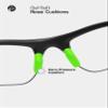 PapaViva 2 pairs Replacement Nose Pad for Oakley Flak Beta OO9363 / Flak Beta Asian Fit OO9372 / Flak 2.0 / Flak Jacket/Flak Draft - Green view 4