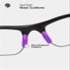 PapaViva 2 pairs Replacement Nose Pad for Oakley Flak Beta OO9363 / Flak Beta Asian Fit OO9372 / Flak 2.0 / Flak Jacket/Flak Draft - Purple view 4