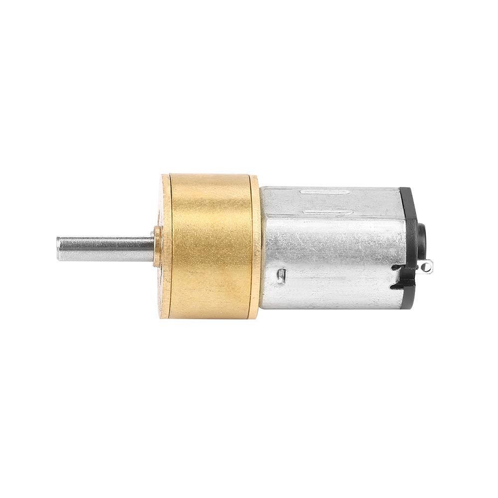 6V DC Gear Motor 14mm Miniature Metal Gearbox Motor 100 RPM for Robot DIY Projects Electric Reduction Motor Small High Torque