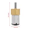 6V DC Gear Motor 14mm Miniature Metal Gearbox Motor 100 RPM for Robot DIY Projects Electric Reduction Motor Small High Torque view 3