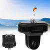 1/4 Inch Mount Adapter, Metal Action Camera Mount Adapter Universal Black Tripod Mount Adapter with Locating Pin for, for OSMO Pocket Camera view 3