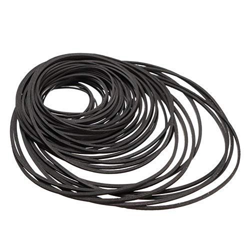 50PCS 40-130MM Mixed Square Cassette Tape Machine Recorder Rubber Belt for Repair Walkman CD DVD Drives - 1mm Thickness