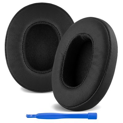 Linkidea Replacement Ear Pads for Skullcandy Crusher Wireless/Crusher EVO/Crusher ANC, Hesh 3/ EVO/ANC, Venue ANC Headphones, Headset Earpads (Protein Leather/Black)