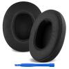 Linkidea Replacement Ear Pads for Skullcandy Crusher Wireless/Crusher EVO/Crusher ANC, Hesh 3/ EVO/ANC, Venue ANC Headphones, Headset Earpads (Protein Leather/Black) view 1