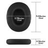 Linkidea Replacement Ear Pads for Skullcandy Crusher Wireless/Crusher EVO/Crusher ANC, Hesh 3/ EVO/ANC, Venue ANC Headphones, Headset Earpads (Protein Leather/Black) view 3