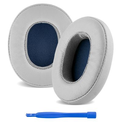 Linkidea Replacement Ear Pads for Skullcandy Crusher Wireless, Crusher Evo, Crusher ANC, Hesh 3, Venue ANC Headphones Ear Cushions, Ear Covers, Headset Earpads (Protein Leather/White)