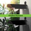 2 Pack Universal Sun Rain Shade Camera Cover Shield,Protective Roof for Outdoor Dome, Bullet Cameras,for Blink,Eufy,Arlo,WyzeCam,Nest,Ring,SimpliSafe,Kasa,Aluminum Alloy Material-Black view 3