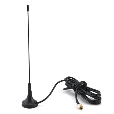 Othmro 433MHz Antenna - SMA RG174 GSM Antenna Black 2m 5DB SMA Male Connector 433 MHz Antenna Cable RG174 Antenna Small Suction Cup Antenna 1piece