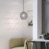 Livex Lighting 41326-04 Geometrix Collection 1 Light Pendant, Black with Brushed Nickel Accents view 3