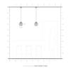 Livex Lighting 41326-04 Geometrix Collection 1 Light Pendant, Black with Brushed Nickel Accents view 4