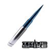 TRUE SPIKE 9 inch SILVER BLUE TIP PENETRATOR FAT BULLET ANTENNA with ANTI-THEFT + COPPER COIL in Heavy Gauge CNC Machined Billet Aluminum Short Compatible with Hummer H3 H3T view 4
