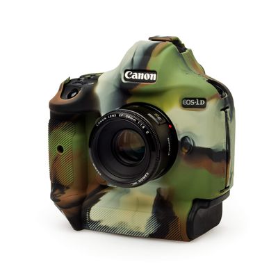 easyCover Silicone Protection Cover for Canon EOS 1Dx, 1Dx Mark II & Mark III Cameras, Camouflage
