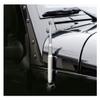 TRUE SPIKE 9 inch SILVER GUNMETAL PENETRATOR FAT BULLET ANTENNA with ANTI-THEFT + COPPER COIL in Heavy Gauge CNC Machined Billet Aluminum Short Compatible with Jeep Gladiator JT view 2