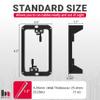BestMounts Low Voltage Mounting Bracket 1 Gang, 12 Pack for Single Gang Wall Plate, Telephone Wires, Network Cables, HDMI, Coaxial, Speaker Cables - Low Voltage Box Cable Wall Plate Bracket, Mud Ring view 2