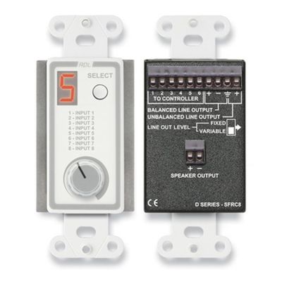 RDL DS-SFRC8 Room Control Station for SourceFlex Distributed Audio System/SS