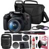 Canon Rebel T7 DSLR Camera with 18-55mm Lens Kit and Carrying Case, Creative Filters, Cleaning Kit, and More (Renewed) view 1