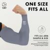 TUFF Compression Cooling Arm Sleeves - Arm Sleeves for Women - UV Protective UPF 50 Arm Sleeves for Men - Sleeves to Cover Arms Tattoo for Cycling, Basketball, Football, Golf, Gym and More view 2