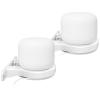 Delidigi 2 Pack ABS Wall Mount Compatible with Nest WiFi Router- AC2200 Bracket Holder Shelf for Nest WiFi Point [Built-in Cable Management](2 Pack, White) view 1