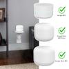 Delidigi 3 Pack ABS Wall Mount Compatible with Nest WiFi Router- AC2200 Bracket Holder Shelf for Nest WiFi Point [Built-in Cable Management](3 Pack, White) view 2