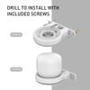 Delidigi 3 Pack ABS Wall Mount Compatible with Nest WiFi Router- AC2200 Bracket Holder Shelf for Nest WiFi Point [Built-in Cable Management](3 Pack, White) view 4