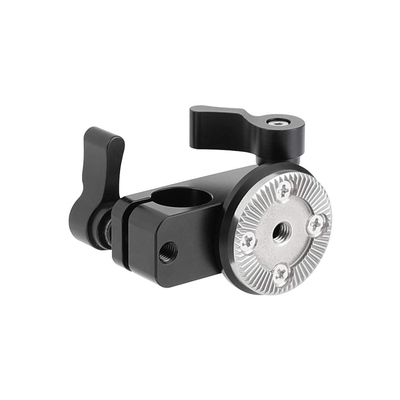 CAMVATE M6 Thread Rosette Mount with 15mm Micro Rod + 15mm Double-Port Rod Clamp Vertical Type - 2531