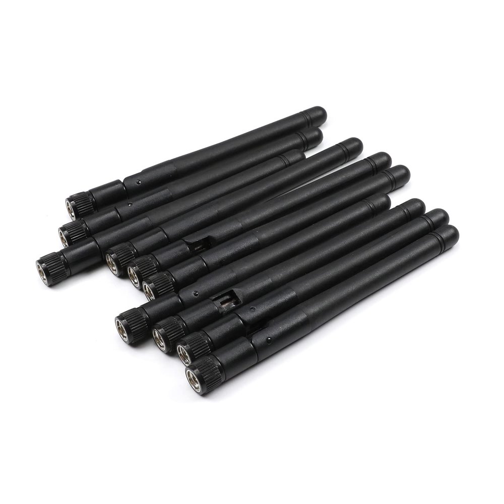 Othmro 433MHz Folding Rod Antenna - High Gain SMA-Male 433MHz Antenna 3DB SMA-Male 433MHz Folding Rod Antenna Black Antenna 10pcs