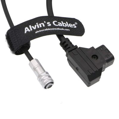 Alvin's Cables BMPCC 4K to Safe D-Tap Power Cable for Blackmagic Pocket Cinema Camera 4K Gold Mount V-Mount Battery Weipu 2 Pin Female to P-Tap