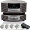 Bose Wave Music System III CD Radio and Bose Wave Multi-CD Changer, Titanium Silver, Compatible with Alexa and Bluetooth Adapter (Renewed) view 1