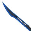 27" Tactical Machete with 3 Fixed Blade Set. Stainless Steel Blade. for Outdoor Camping Cutting Ropes - Branches, Collection, Gift (Blue) view 3