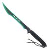 27" Tactical Machete with 3 Fixed Blade Set. Stainless Steel Blade. for Outdoor Camping Cutting Ropes - Branches, Collection, Gift (Green) view 2