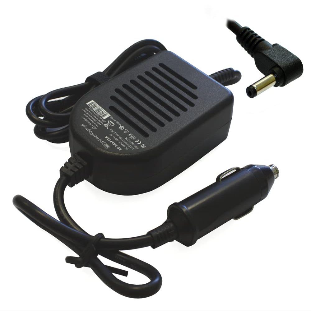 Power4Laptops DC Adapter Laptop Car Charger Compatible with Asus E210MA