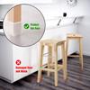 Qiwang 16 Legs Protective Floor mats, Silicone Leg Cap Protective Cover, Cover Furniture Legs to Prevent Scratches and Noise Without Leaving Traces (White Square 1.25 inch) view 3