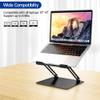 BESIGN LS10 Aluminum Laptop Stand, Ergonomic Adjustable Notebook Tablet Stand, Computer Holder Compatible with Air, Pro, Dell, HP, Lenovo More 10-14" Laptops, Black view 3