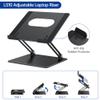 BESIGN LS10 Aluminum Laptop Stand, Ergonomic Adjustable Notebook Tablet Stand, Computer Holder Compatible with Air, Pro, Dell, HP, Lenovo More 10-14" Laptops, Black view 4