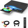 Blu Ray DVD Player, 1080P Home Theater Disc System, Play All DVDs and Region A 1 Blu-Rays, Support Max 128G USB Flash Drive + HDMI/AV/Coaxial Output + Built-in PAL/NTSC with HDMI/AV Cable view 4