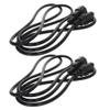 Fielect C14 to C13 Power Plug Cord, Male C14 to C13 Female Power Adapter Cable Cord for Personal Computer PC Monitor Smart TV Supply Replacement 250V 10A(4.9ft/1.5m) 2Pcs view 1