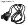 Fielect C14 to C13 Power Plug Cord, Male C14 to C13 Female Power Adapter Cable Cord for Personal Computer PC Monitor Smart TV Supply Replacement 250V 10A(4.9ft/1.5m) 2Pcs view 3