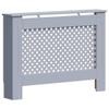 vidaXL Radiator Cover Anthracite 44.1"x7.5"x32.1" MDF view 1