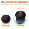 Mini Bass Speaker, mohoss Portable Plug in Speaker with 3.5mm Aux Audio Input, Rechargeable External Hamburger Speaker for iPhone Android Smartphones Laptop Tablet iPod MP3 view 2
