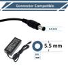 12V 5A AC Adapter fit for 19" 20" 24" 28" 32" LED HDTV TV Insignia 1080p NS-19E430A10 NS-32D220NA16 NS-32DD220NA16 Charger Supply 60W Power Cord,8.8ft view 2
