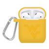 AFFINITY BANDS West Virginia Mountaineers Engraved Silicone Case Cover Compatible with Apple AirPods Gen 1 & 2 (Yellow) view 1
