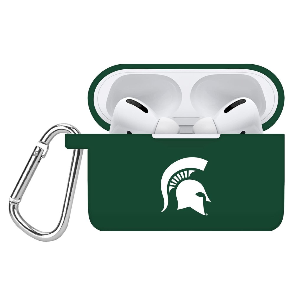 AFFINITY BANDS Michigan State Spartans Silicone Case Cover Compatible with Apple AirPods Pro (Green)
