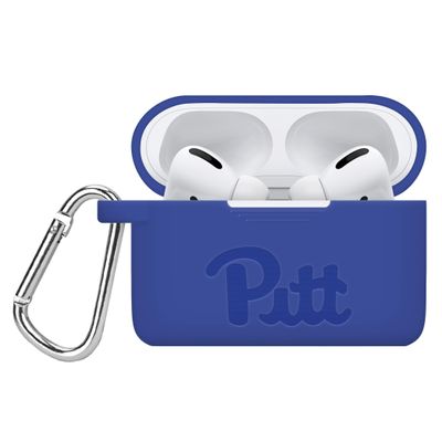 AFFINITY BANDS Pittsburgh Panthers Engraved Silicone Case Cover Compatible with Apple AirPods Pro 1 & 2 (Blue)