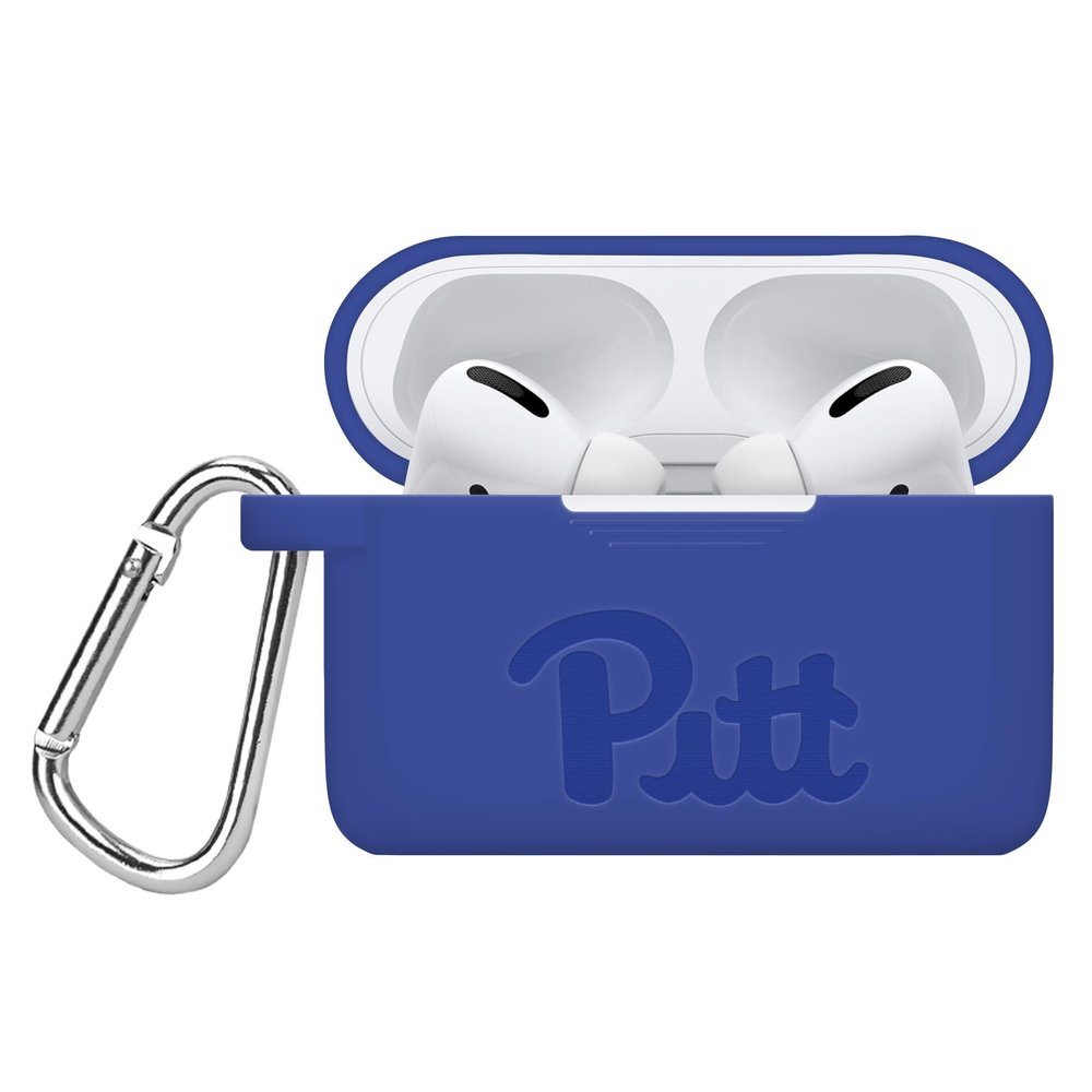 AFFINITY BANDS Pittsburgh Panthers Engraved Silicone Case Cover Compatible with Apple AirPods Pro 1 & 2 (Blue)