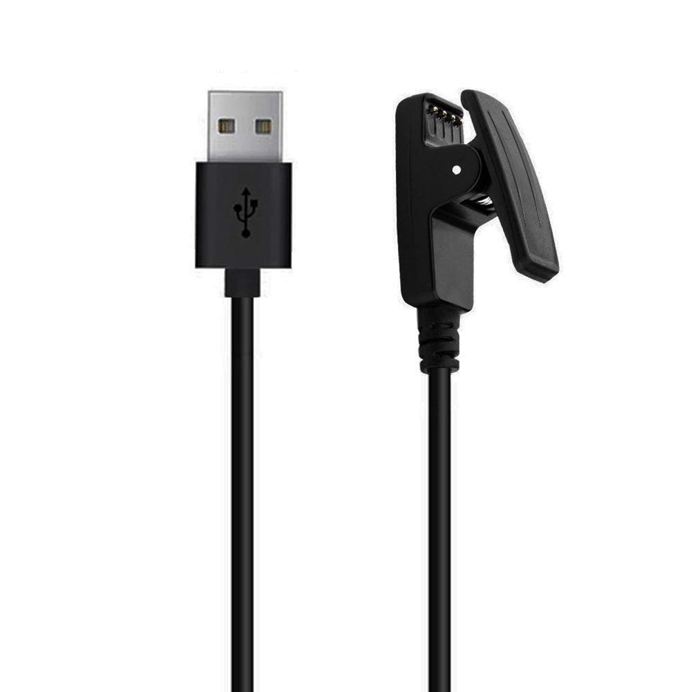 Threeeggs Charging Clip Compatible with Forerunner 235/35/64/230/630/645/645 Music/735XT, USB Charger Cable for Garmin Approach S20/G10, Vivomove HR, Lily/Lily 2 Smart Watch 3.3ft / 100cm